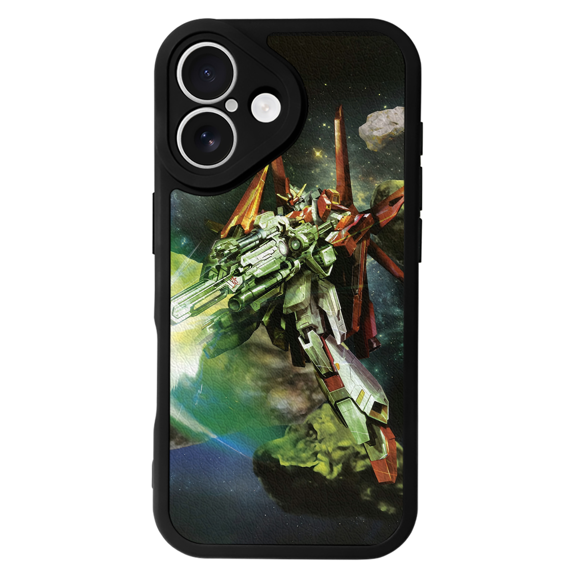 （画像用） 機動戦士ガンダム Mobile Suit Gundam 【iPhone 16シリーズ対応】シリコンスマホケース（レザー調） 材質：シリコン